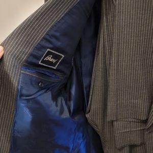 Grey pinstripe Brioni suit